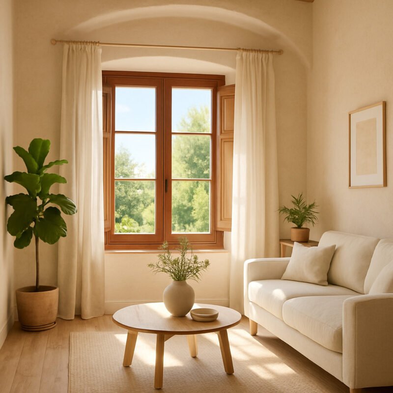 Ventana de madera a medida calor