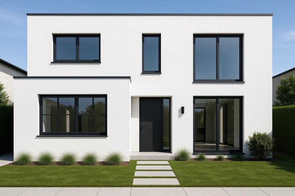 fachada casa ventanas